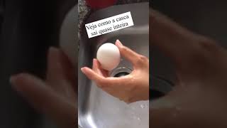 Dica para descascar ovo cozido 🥚