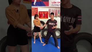 Tự Vệ Nữ Bị Lôi Kéo Tay #vothuat #kungfu #tuve #shorts