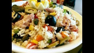 سلاطة روز تونسية Salade de riz Tunisienne