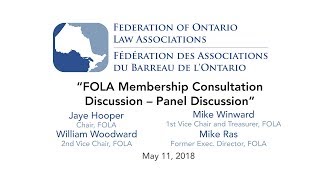 FOLA  Plenary - Membership Consultation  - Panel Discussion