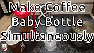 How to Make Coffee and Warm a Baby Bottle Simultaneously