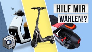 Segway-Ninebot P100S, GT1D E-Scooter oder E125S? Was sollen wir testen? Besuch im EScooterShop.com