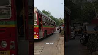 BEST AshokLeyland jnnurm of shivajinagar depot fresh painted #bestbus #buspotting #mumbaibestbuses