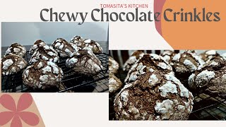 How to Make Chewy Chocolate Crinkles|  Easy Crinkle Cookies Recipe