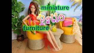 How To Make Miniature Patio Furniture