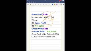 Calculation of Gross Profit Ratio 101