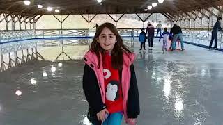 Austin, Zoe, Guiliana, and Peyton Ice Skating at Canaan Valley in December, 2018