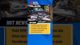 BMW Lawan Arus Tabrak Pemotor