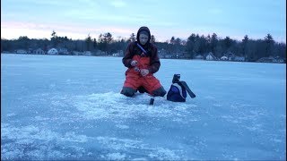 Solo Ice Fishing Mission -- I Found a Mega School of Fish