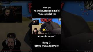 Barış G Kozmik Karınca'nın En İyi Vuruşunu İzliyor😱#shorts #pubg #barisg #kozmikkarınca