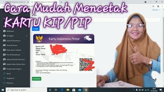 CARA CETAK KARTU KIP/PIP TERBARU