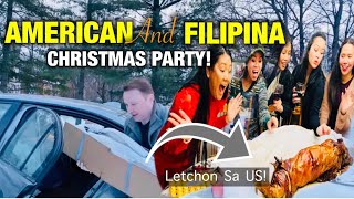 GROUPS OF FILIPINA&AMERICAN COUPLES CHRISTMAS PARTY| AFAM KAIN LETCHON #filipinamarriedtoforeigner