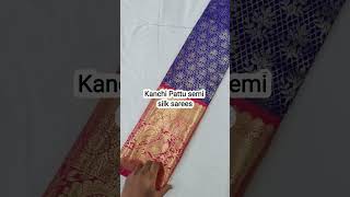 Kanchi Pattu semi silk saree/Silk saree/Wedding season/To shop 9810207913