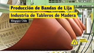 Bandas de Lija Klingspor para la Industria de Tableros de Madera