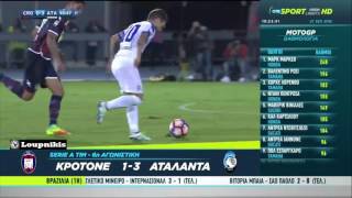 Κροτόνε - Αταλάντα 1-3