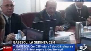 Basescu umilit la CSM