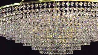 Itpl80 gold crystal chandelier by first class lighting ltd