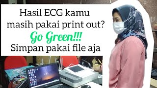 ECG dengan penyimpanan file PDF (dengan ECG EDAN 1200 Express)