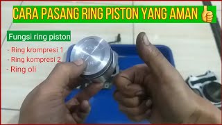 cara memasang ring piston sesuai pabrikan