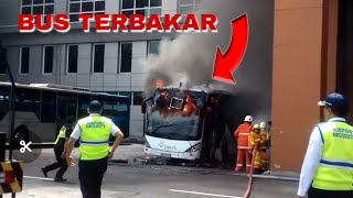 Bus Pengangkut Penumpang terbakar di Apron Bandara I Gusti Ngurah Rai, Bali