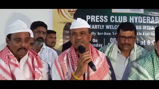 PRESS CLUB OF HYDERABAD IFTAR DINNER PROGRAM @ LAWNS # SRI KOMATI REDDY # DR RAUNAQ # DNR.(2)