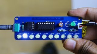 How to make Chaser LED circuit | IC 555 + IC 4017