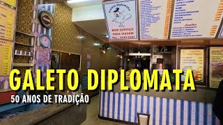 Restaurante tradicional Galeto Diplomata no coração do centro do Rio de Janeiro