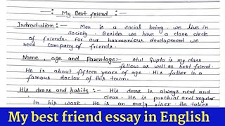 My best friends essay in English // my best friends par nibandh//  bandana study classes