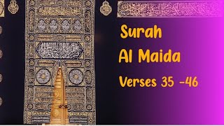 Surah Al Maida Verses 35-46 with Tajweed  | Treasure of quran #quranrecitation