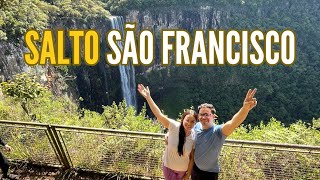 COMO É A TRILHA DO SALTO SÃO FRANCISCO, a maior cachoeira do sul do Brasil com 196 Metros de Altura