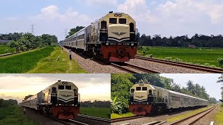 Hunting 3 Kereta api yang ditarik lokomotif vintage