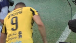 يمشي كذا كذا 😅🔥 أول كلمة و رسالة من كريم بنزيما ل جمهور الاتحاد في ملعب الجوهرة Karim Benzema