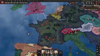 HOI4 - Taking the UK after conquering France early.