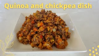 How to make quinoa and chickpea meal - quick, easy, healthy, and nutritious (vegan)