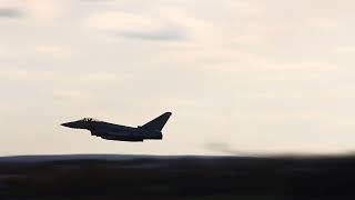 Eurofighter takeoff at Bremen 15.11.2022