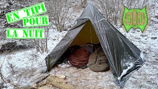 Bivouac Bushcraft En Tipi Pour La Nuit