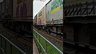 Ambrogio intermodal Zug ➡️Duisburg RBF in Rüdesheim am Rhein #train #trainspotting #railway #shorts