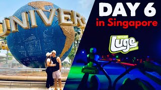 Exploring Singapore - Universal Studios, Skyline Luge, Cheap Hotel in Geylang & More (Vlog)