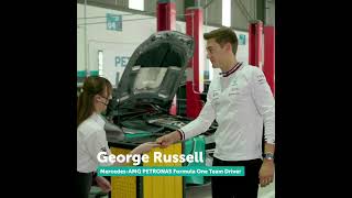 Walkthrough at our workshops with George Russell