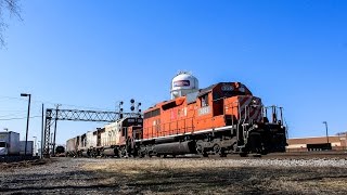 1080p HD: Three Trains at Franklin Park IL. 3/21/15