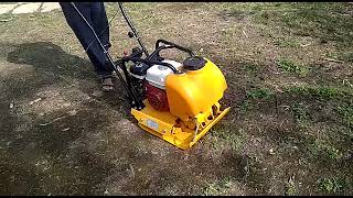 How Plate Compactors Make Ground Super Solid | Plate Compactor working video #youtube #machinery