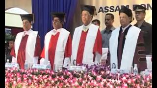 1st Convocation of Assam Don Bosco University  the academic procession