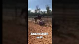 I jumped bareback! check Comments #horsebackriding #horse #horseriding #horsejumping