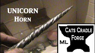 Forging a Unicorn Horn from wrought Iron