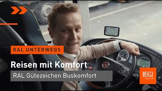 Komfortabel in den Urlaub -  Busreisen mit dem RAL Gütezeichen