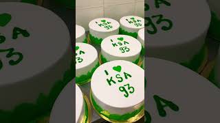 I❤️ksa cake design#cakeideas#saudinational2023#i❤️ksacakedesign