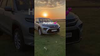 Beautiful evening with hyryder 👌 #shorts #hyryder #grandvitara #newcar #toyota #hybrid