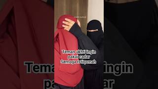 Masha Allah Ingin coba pakai cadar