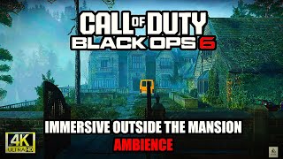 "BlackOps 6: Outside the Mansion Safehouse - Immersive Ambience & Stealth Sounds 🎧"