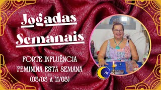 CARTAS DA SEMANA | FORTE INFLUÊNCIA FEMININA ESTA SEMANA (05/03 a 11/03)